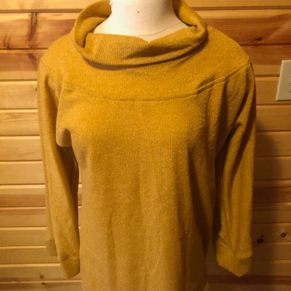 Mustard Cowl Sweater